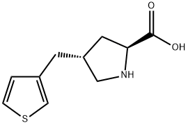 (2S,4R)-4-(thiophen-3-ylMethyl)pyrrolidine-2-carboxylic acid Structure