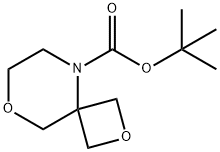 tert-Butyl 2,8-dioxa-5-azaspiro[3.5]nonane-5-carboxylate Structure