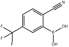 2-Cyano-5-(trifluoroMethyl)phenylboronic acid 化学構造式