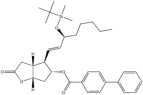137624-47-6 [1,1'-联苯]-4-羧酸,4-[3-[[(1,1'-二甲基乙基)二甲基硅烷基]氧基]-1-辛烯基]六氢-2-氧代-2H-环戊并[B]呋喃-5-基酯,[3AR-[3A,4(1E,3S*),5,6A]]-(...)