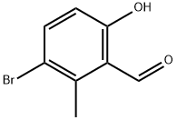 3-溴-6-羟基-2-甲基苯甲醛 结构式