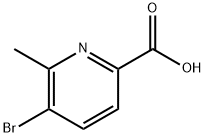 3 - 溴-2 - 甲基吡啶-6 - 羧酸, 137778-20-2, 结构式