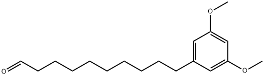 3,5-DiMethoxybenzenedecanal 化学構造式