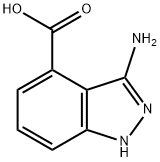 3-氨基-1氢-吲唑-4-羧酸, 1378774-23-2, 结构式