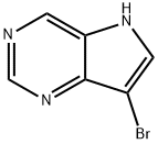 7-ブロモ-5H-ピロロ[3,2-D]ピリミジン 化学構造式