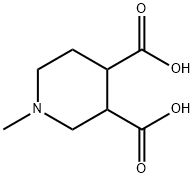 1-Methylpiperidine-3,4-dicarboxylic acid Struktur