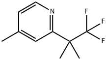 4-甲基-2-(1,1,1-三氟-2-二甲基-2-乙基)吡啶,1378865-93-0,结构式