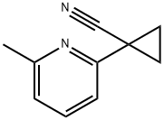 1-(6-Methylpyridin-2-yl)cyclopropanecarbonitrile Struktur