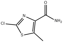 2-Chloro-5-Methylthiazole-4-carboxaMide Struktur