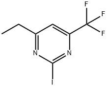 4-Ethyl-2-iodo-6-(trifluoroMethyl)pyriMidine Struktur