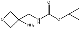 N-[(3-氨基氧杂环丁烷-3-基)甲基]氨基甲酸叔丁酯, 1379322-06-1, 结构式