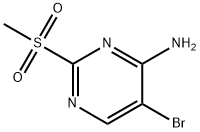 5-BroMo-2-(Methylsulfonyl)pyriMidin-4-aMine Structure