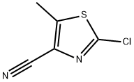 2-氯-5-甲基噻唑-4-甲腈, 1379336-26-1, 结构式