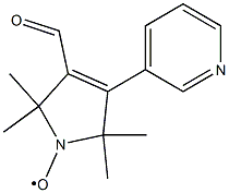 3-ForMyl-2,5-dihydro-2,2,5,5-tetraMethyl-4-(3-pyridinyl)-1H-pyrrol-1-yloxy Structure