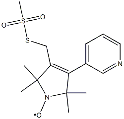 2,5-Dihydro-2,2,5,5-tetraMethyl-3-[[(Methylsulfonyl)thio]Methyl]-4-(3-pyridinyl)-1H-pyrrol-1-yloxy Structure