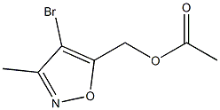 酢酸(4-ブロモ-3-メチルイソキサゾール-5-イル)メチル 化学構造式
