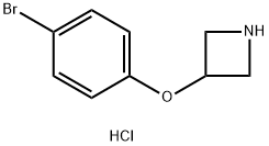3-(4-ブロモフェノキシ)アゼチジン塩酸塩 化学構造式