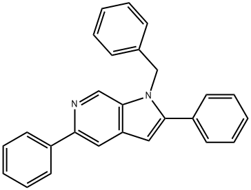 1-苄基-2,5-二苯基-1H-吡咯并[2,3-C]吡啶, 1380597-32-9, 结构式