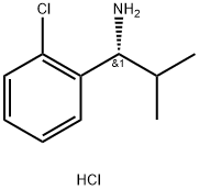 (R)-1-(2-chlorophenyl)-2-Methylpropan-1-aMine hydrochloride Struktur