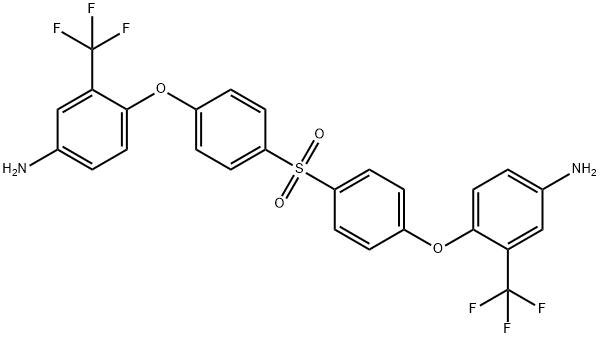 2,2'-Bis[4-(4-aMino-2-trifluoroMethylphenoxy)phenyl]sulfone Structure