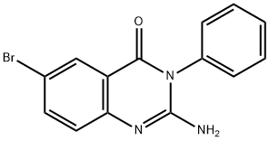 2-AMino-6-broMo-3-phenylquinazolin-4(3H)-one Struktur
