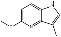 1H-吡咯并[3,2-B〕吡啶,5 - 甲氧基-3 - 甲基,138469-76-8,结构式