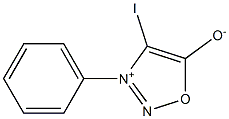 3-Phenyl-4-iodosydnone Structure