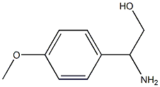 2-アミノ-2-(4-メトキシフェニル)エタン-1-オール 化学構造式