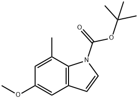 N-BOC-5-甲氧基-7-甲基吲哚, 1387445-50-2, 结构式