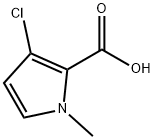 3-Chloro-1-Methyl-1H-pyrrole-2-carboxylic acid Struktur