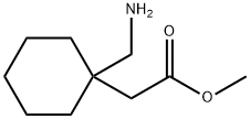 2-[1-(アミノメチル)シクロヘキシル]酢酸メチル 化学構造式