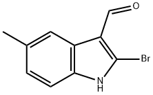 2-BroMo-5-Methyl-1H-indole-3-carbaldehyde Structure