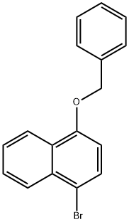 Naphthalene, 1-broMo-4-(phenylMethoxy)- Structure