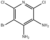 5-broMo-2,6-dichloropyridine-3,4-diaMine 结构式