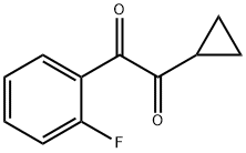 1-cyclopropyl-2-(2-fluorophenyl)ethane-1,2-dione Structure