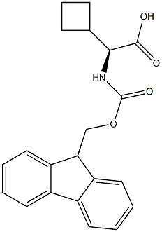(S)-a-(FMoc-aMino)cyclobutaneacetic acid Structure