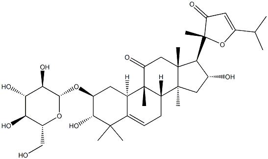 苦玄参苷X, 1391826-61-1, 结构式