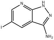 3-氨基-5-碘-1H-吡唑并[3,4-B]吡啶, 1392152-87-2, 结构式