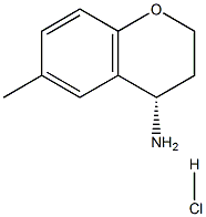 (S)-6-甲基苯并二氢吡喃-4-胺盐酸盐, 1392218-82-4, 结构式