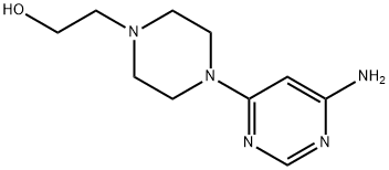4-(6-氨基-4-嘧啶)-1-哌嗪乙醇, 1392236-38-2, 结构式