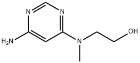 2-((6-アミノピリミジン-4-イル)(メチル)アミノ)エタノール 化学構造式