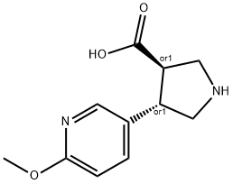 1392266-65-7 (+/-)-trans-4-(6-Methoxy-3-pyridinyl)-pyrrolidine-3-carboxylic acid