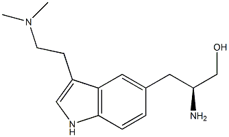 Zolmitriptan Related Compound B (20 mg) ((S)-2-Amino-3-{3-[2-(dimethylamino)ethyl]-1H-indol-5-yl}propan-1-ol) Struktur