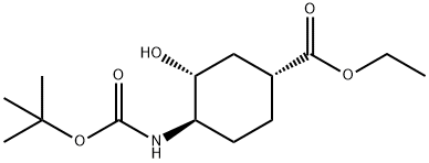 (1R,3R,4R)-3-AMino-4-hydroxy-cyclohexanecarboxylic acid ethyl ester Structure