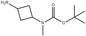 tert-Butyl N-(3-aMinocyclobutyl)-N-MethylcarbaMate Struktur