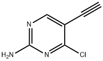 4-chloro-5-ethynylpyriMidin-2-aMine Structure