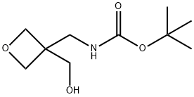 tert-Butyl N-{[3-(hydroxyMethyl)oxetan-3-yl]Methyl}carbaMate, 1393441-68-3, 结构式