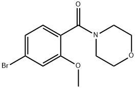 4-[(4-BroMo-2-Methoxyphenyl)carbonyl]Morpholine Structure