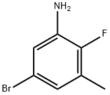 5-溴-2-氟-3-甲基苯胺,1393442-46-0,结构式