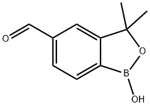 1-hydroxy-3,3-diMethyl-1,3-dihydrobenzo[c][1,2]oxaborole-5-carbaldehyde Struktur
